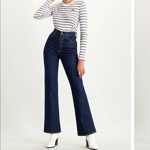 Levi premium ribcage bootcut jeans